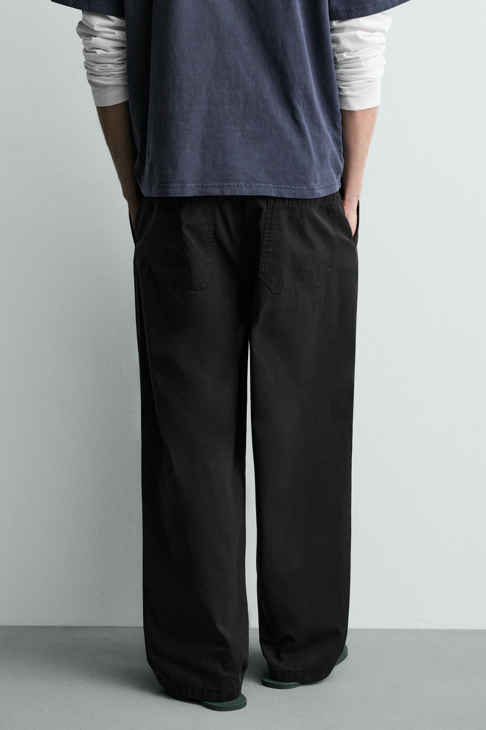RELAXED FIT COTTON PANTS